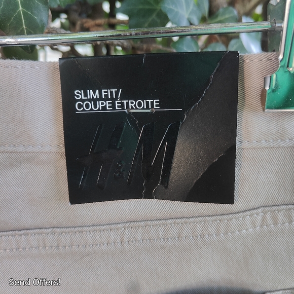 H&M Men’s Slim Fit Twill Pants 31 NWT - Picture 5 of 7